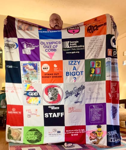 Customer photo review of Premium T Shirt Quilt