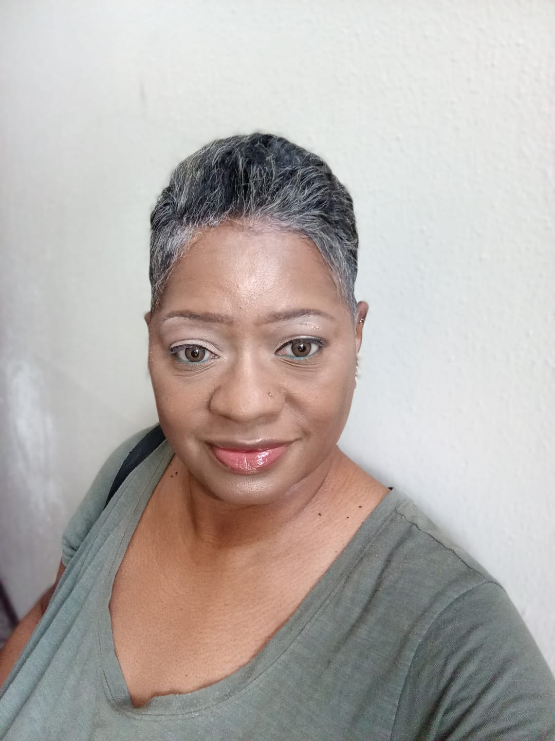 Customer photo review of Amazonia Sahara Brown Prescription Colored Contact Lenses
