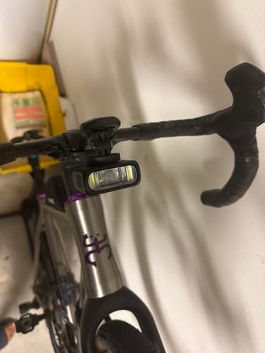 Customer photo review of HORI 900 DUAL MOUNTED BIKE LIGHT