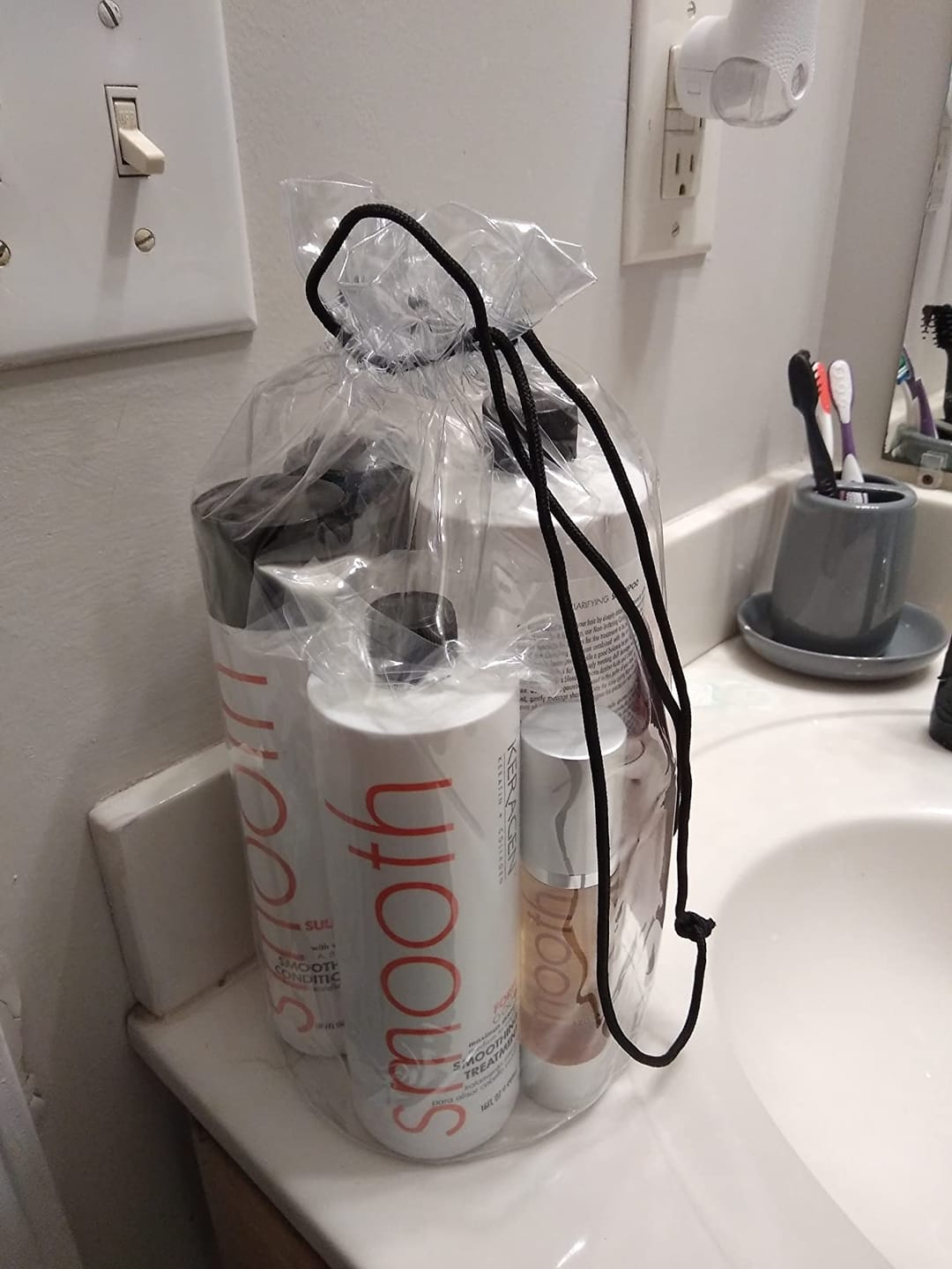 Customer photo review of Keragen Brazilian Keratin Hair Treatment – Premium Straightening Cream, Sulfate-Free Anti-Frizz Formula, Perfect for Dry & Damaged Hair, Complete Kit Combo Set