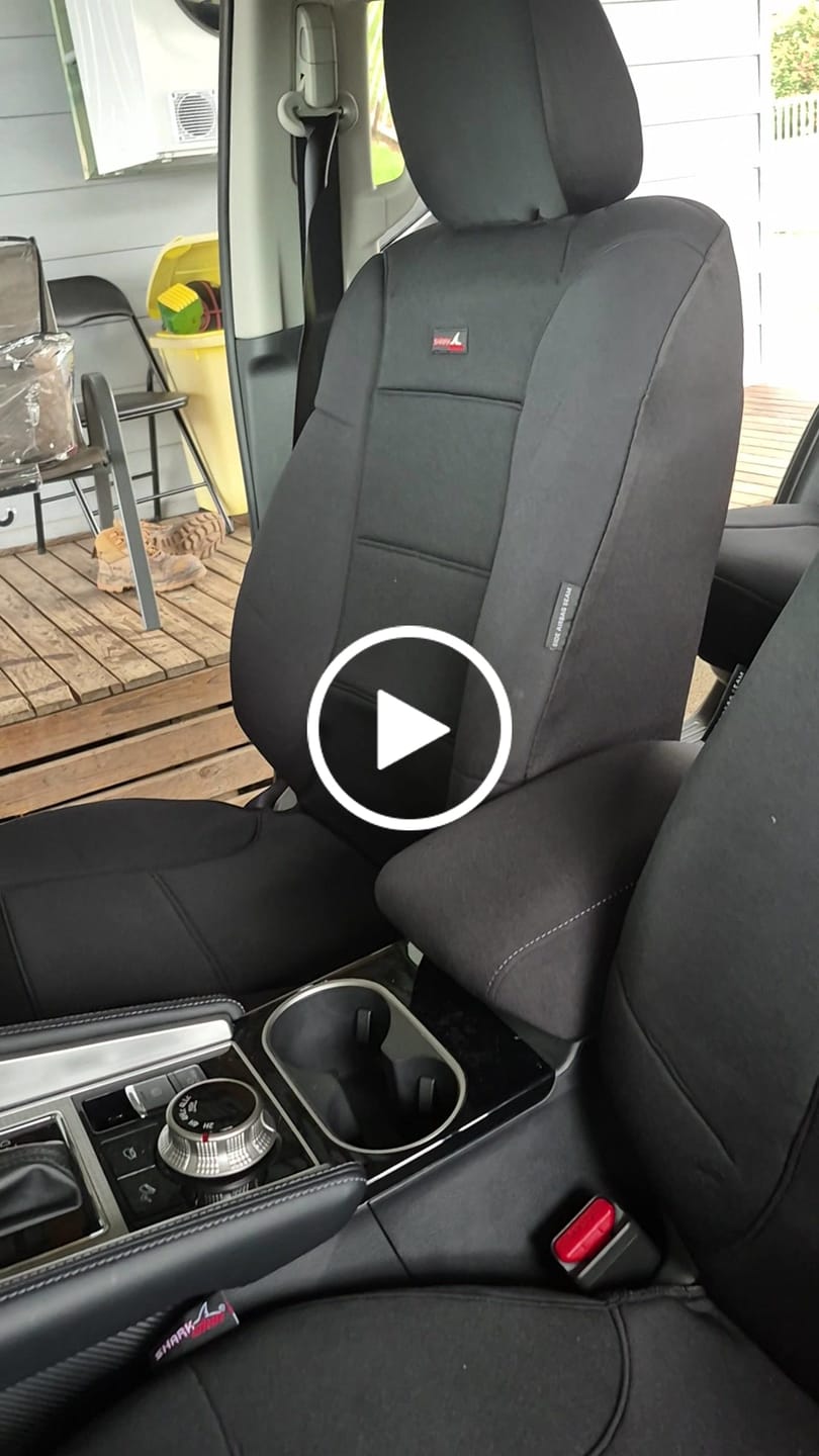 Customer video review of Sharkskin Seat Covers for Mitsubishi Pajero Sport 5 Seater (Oct/2015-On)