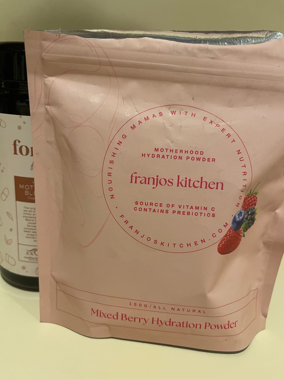 Customer photo review of Motherhood Hydration Powder - Mixed Berry