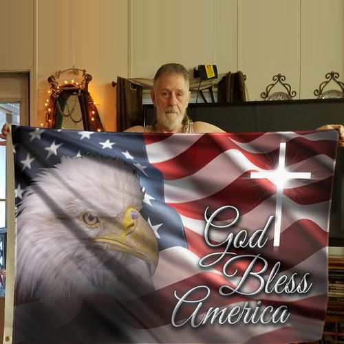 Customer photo review of Patriotic 250th Anniversary U.S. Flag (1776–2026)