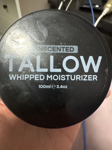 Customer photo review of Tallow Moisturizer
