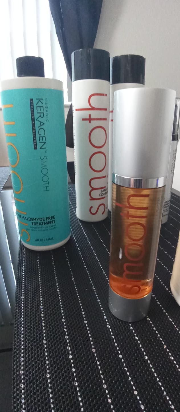 Customer photo review of KERAGEN Nourishing Argan Oil Hair Serum for Dry & Damaged Hair