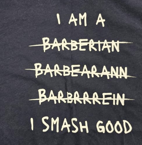 Customer photo review of I am a Smash Good T-Shirt
