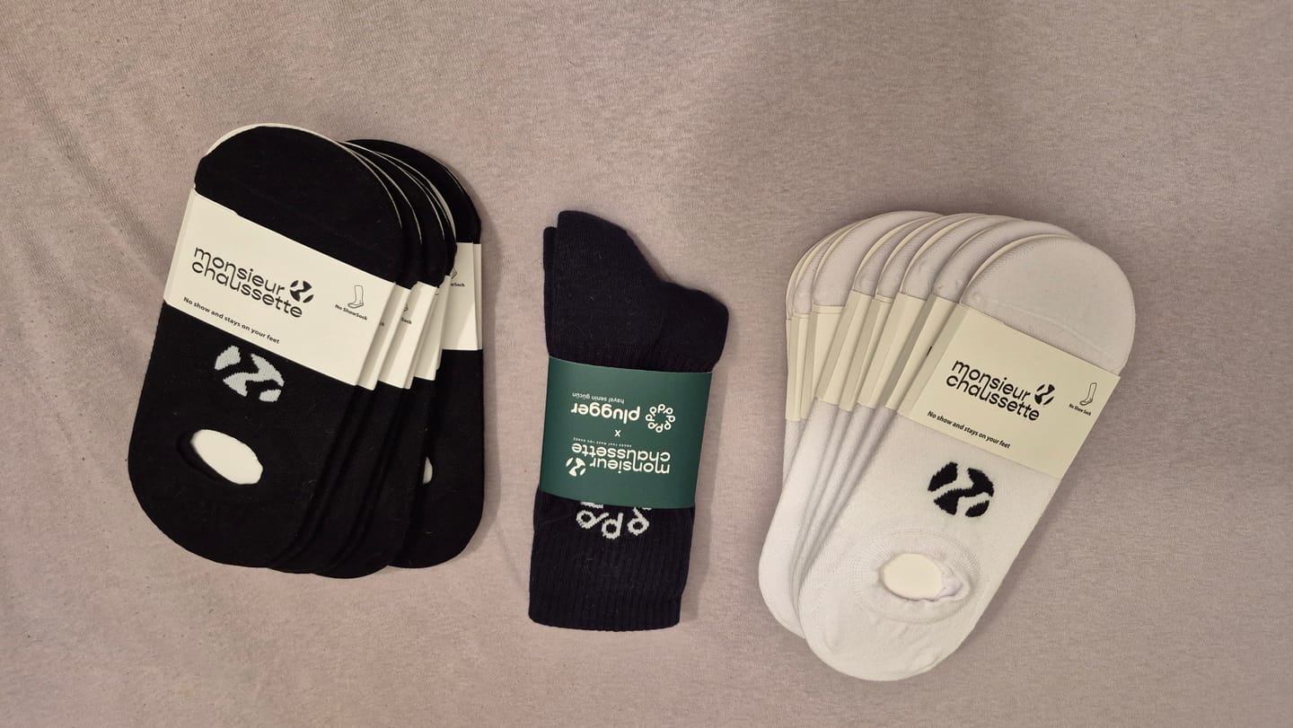 Customer photo review of 8-PACK NO SHOW SOCKS