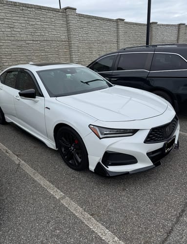 Customer photo review of (Pre-order) Fits Acura TLX 2021+ Type S Style Front Splitter Lip Spoiler Lower Bumper Lip Painted