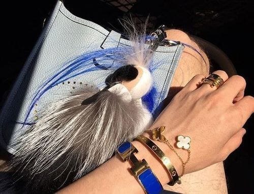 Customer photo review of H BLUE BRACELET