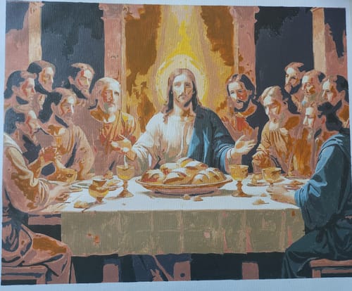Customer photo review of The Last Supper - Paint by Numbers Kit