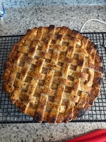 Customer photo review of Disposable 9” Shallow Aluminum Foil Pie Pans / Non-Stick & Oven Safe, Silver