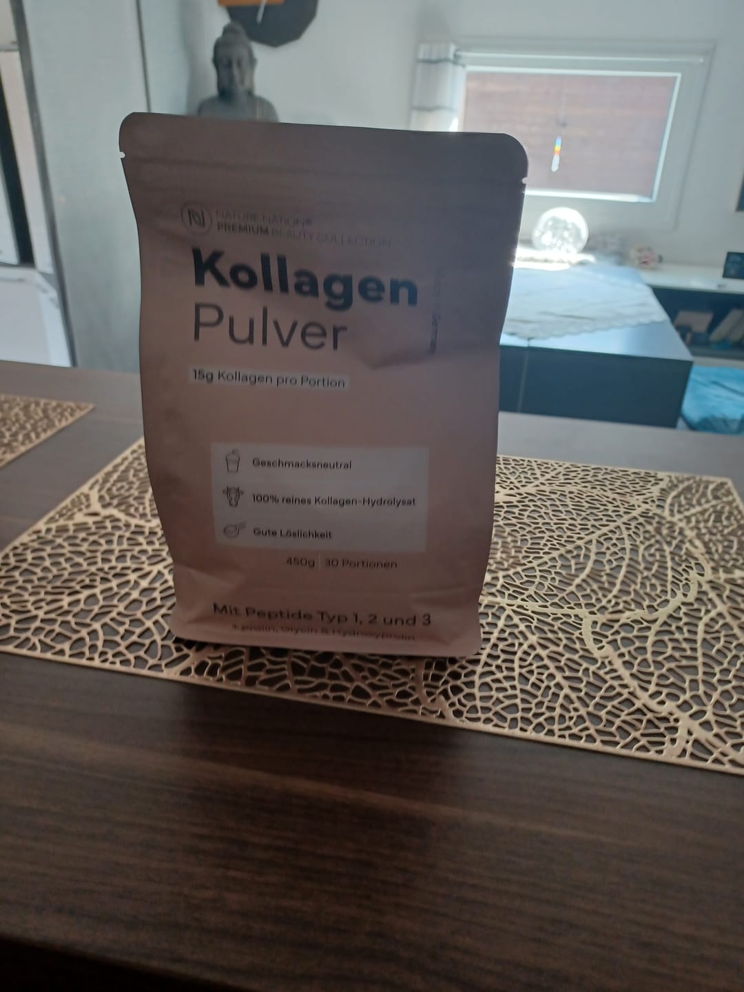 Customer photo review of Kollagen Pulver Hydrolysat, 450g - 100% Peptide Typ I, II & III, geschmacksneutral & leicht löslich