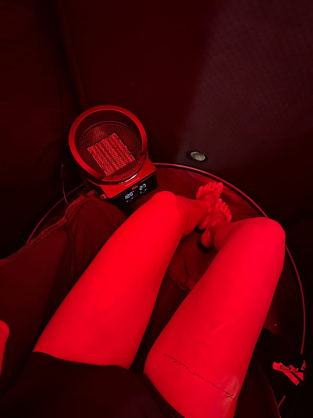 Customer photo review of The Sauna Pod