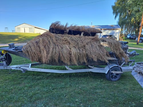 Customer photo review of Hunting Blind Raffia Grass (Pack)