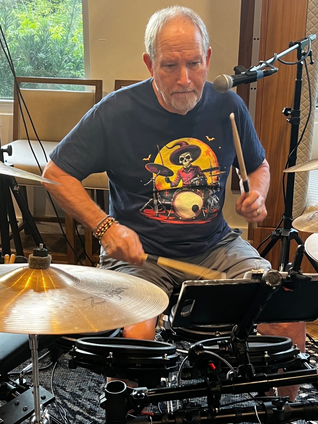 Customer photo review of Scarecrow Drummer T-Shirt