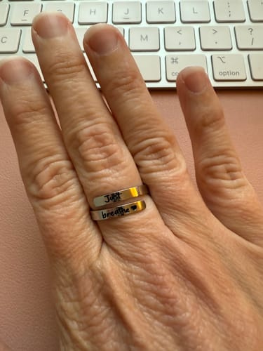 Customer photo review of Just Breathe Ring