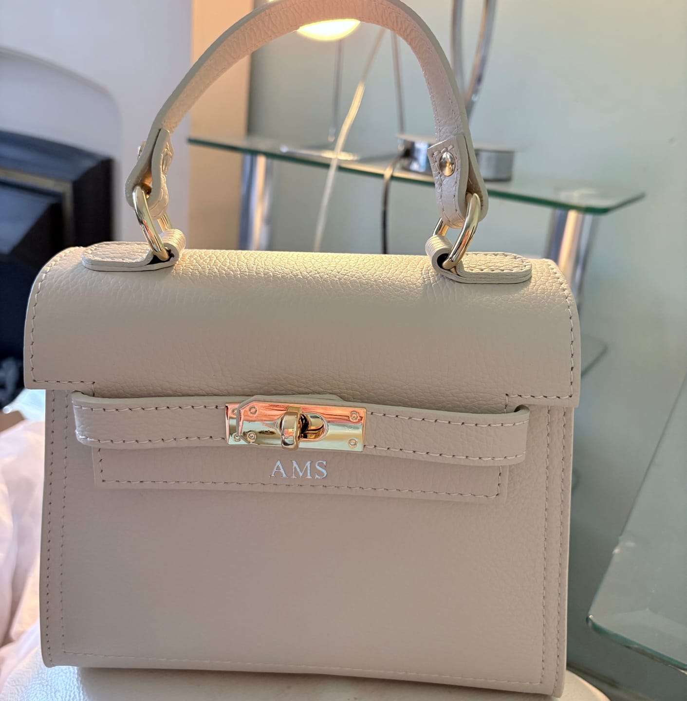 Customer photo review of Polly Top Handle Bag