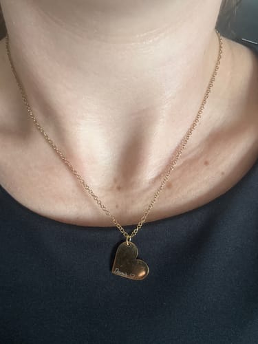 Customer photo review of Necklace: Heart Pendant