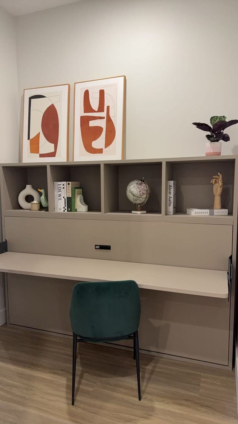 Customer photo review of Muzzle Wall Bed with Desktop