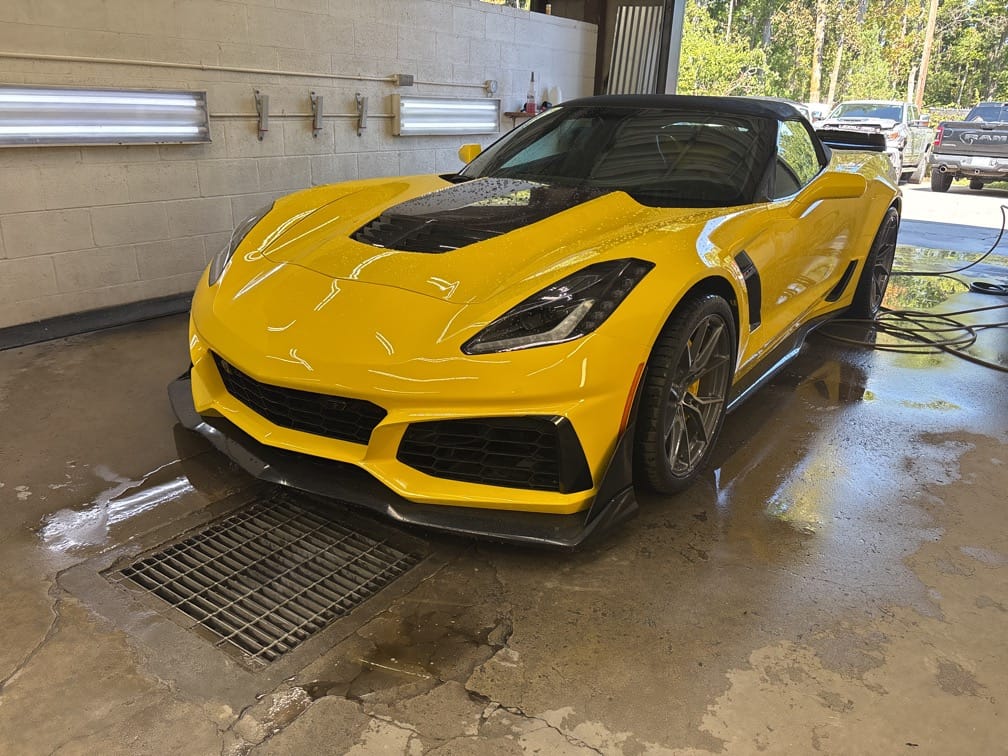 Customer photo review of Corvette C7 ZR1 Conversion Front Bumper Kit