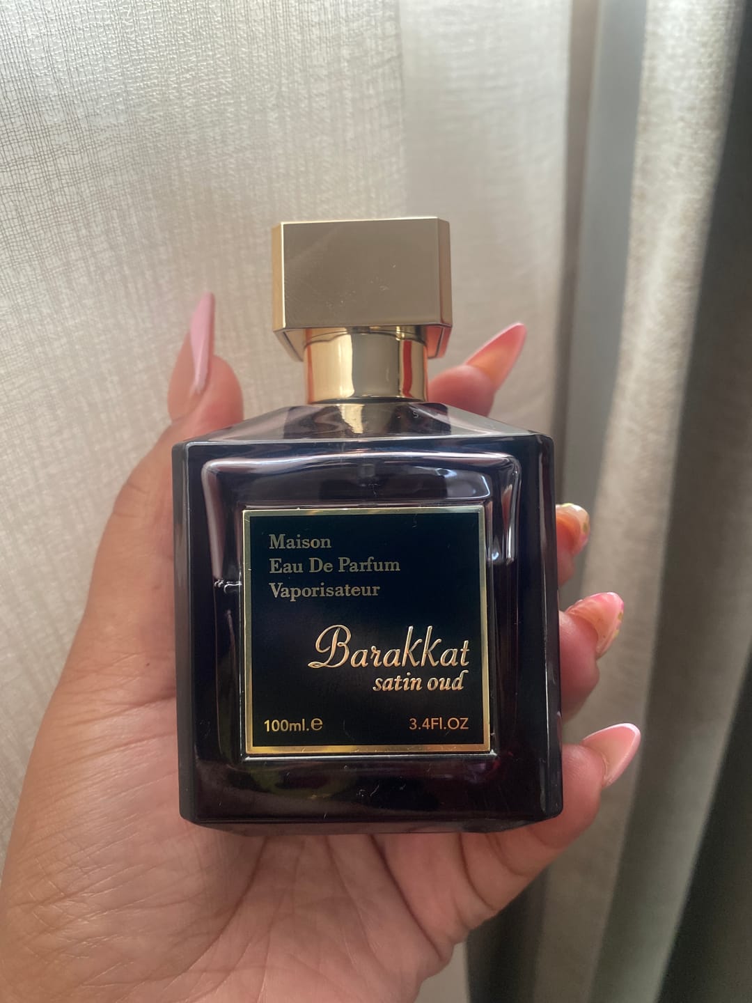 Customer photo review of Barakkat Satin Oud EDP 100ml