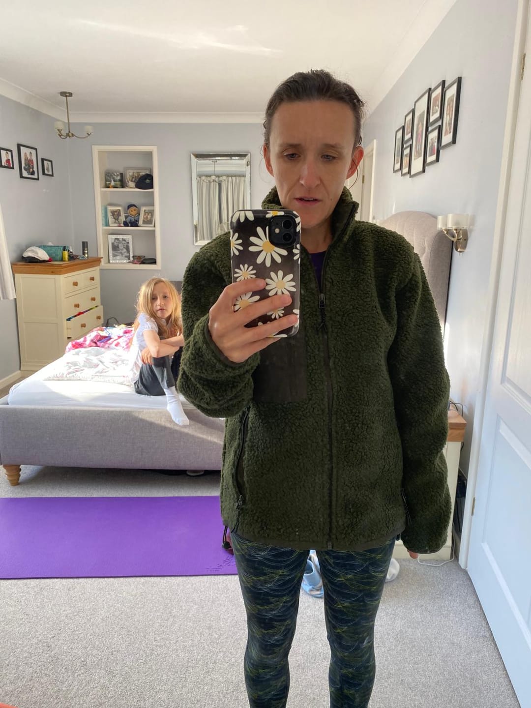 Customer photo review of Limited Edition Forest Green Sherpa Fleece Jacket