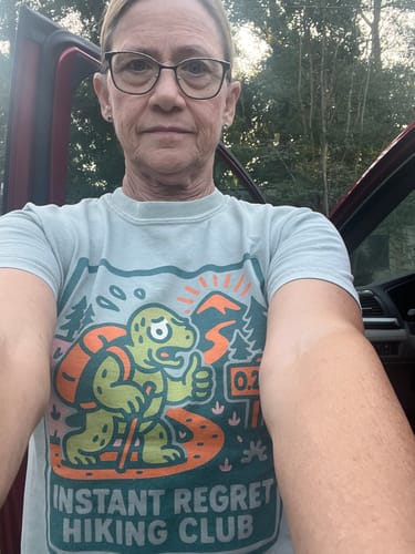 Customer photo review of Instant Regret T-Shirt