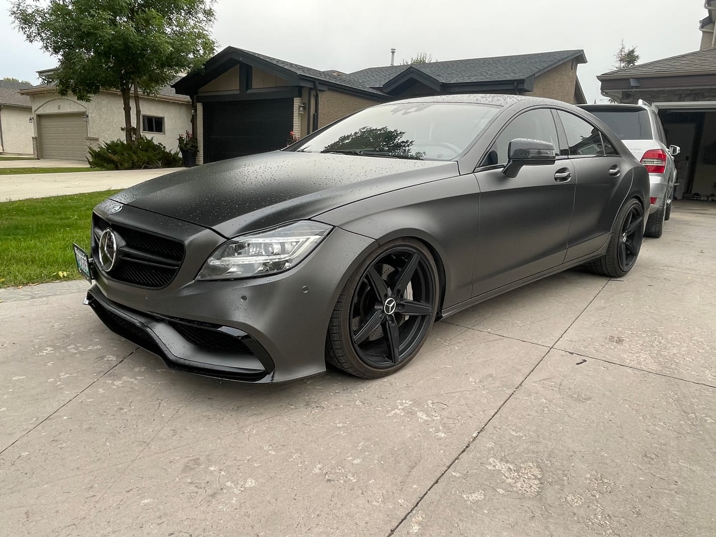 Customer photo review of Matte AMG Gray Vinyl Wrap