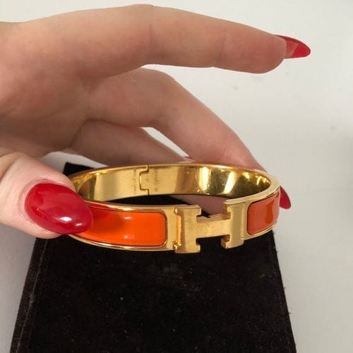 Customer photo review of H ORANGE BRACELET