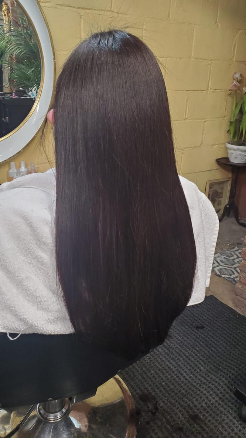 Customer photo review of KERAGEN Smoothing Shampoo & Conditioner - Keratin & Collagen Infused Frizz Control System