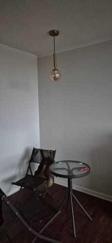 Customer photo review of Lampara Odele Individual Dorado