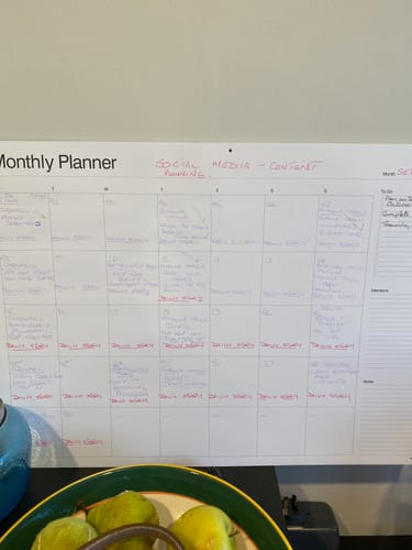 Customer photo review of Monthly Planner