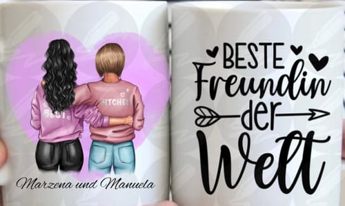 Customer photo review of Tasse - Besties, Beste Freundinnen - personalisierbar