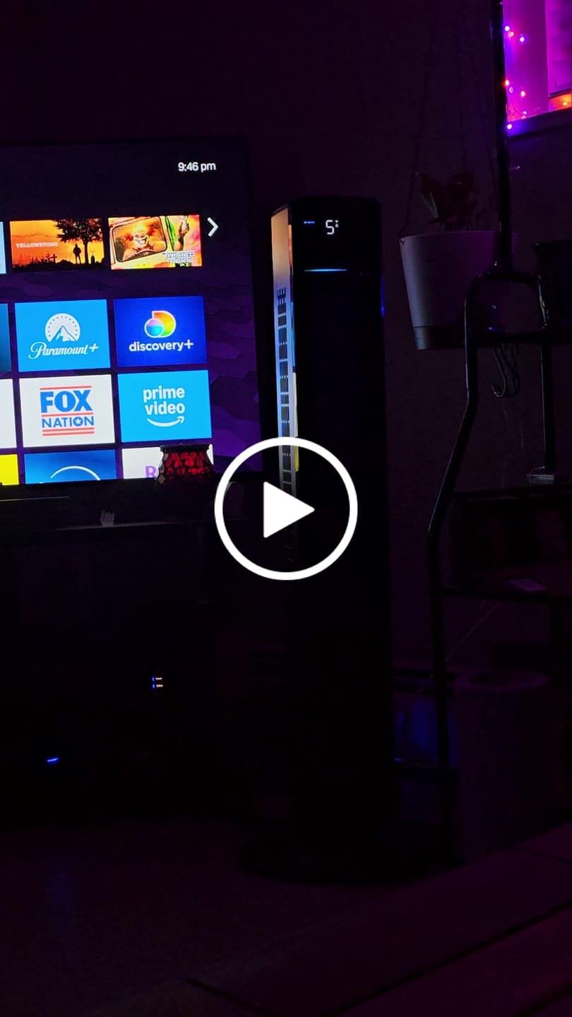 Customer video review of DELLA 42" Ultra Quiet Smart Tower Fan with Voice/APP/Remote Control