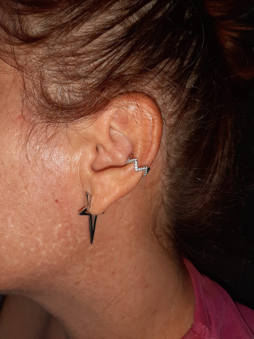 Customer photo review of Pendiente Ear Cuff - Flashy