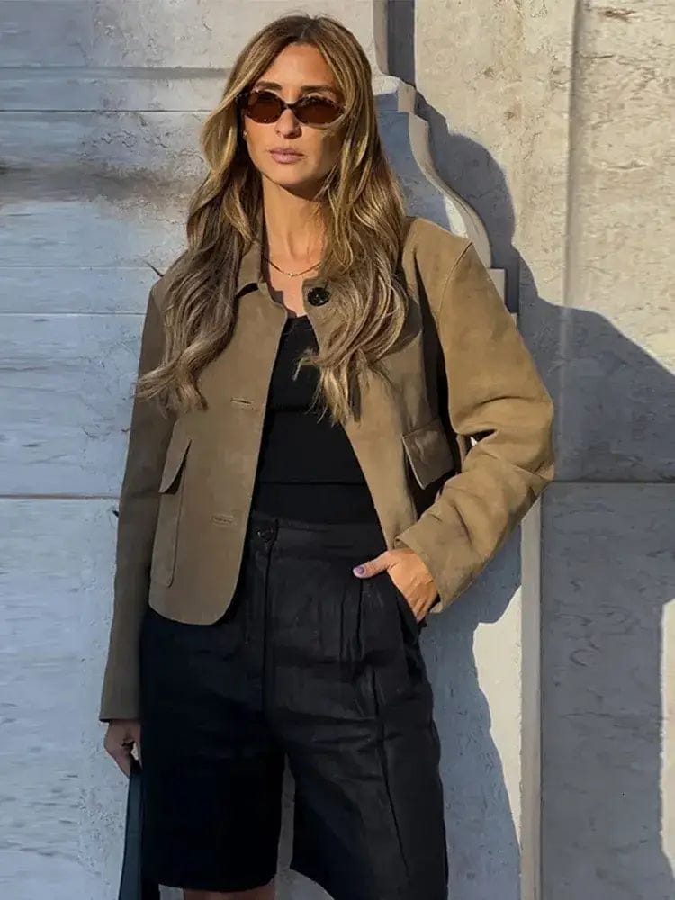 Customer photo review of Mirlinda Suede Jacket