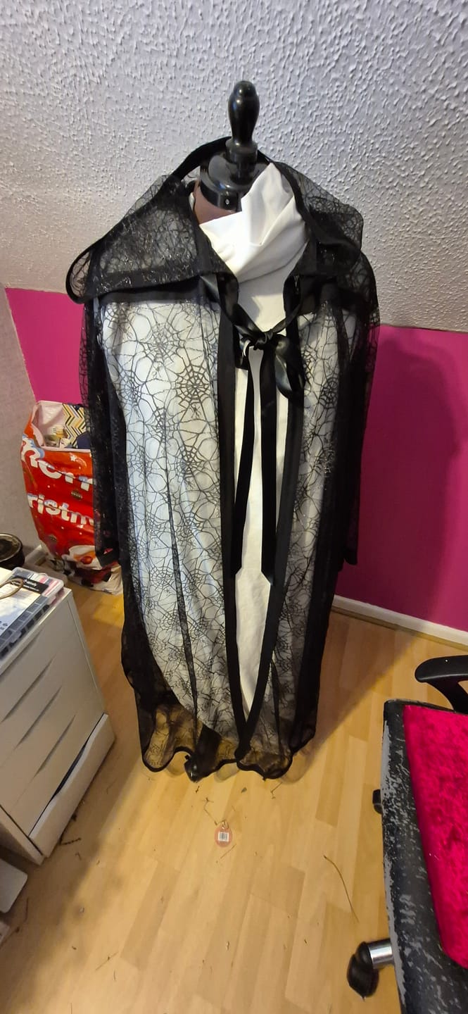 Customer photo review of Spider Web Net Fabric