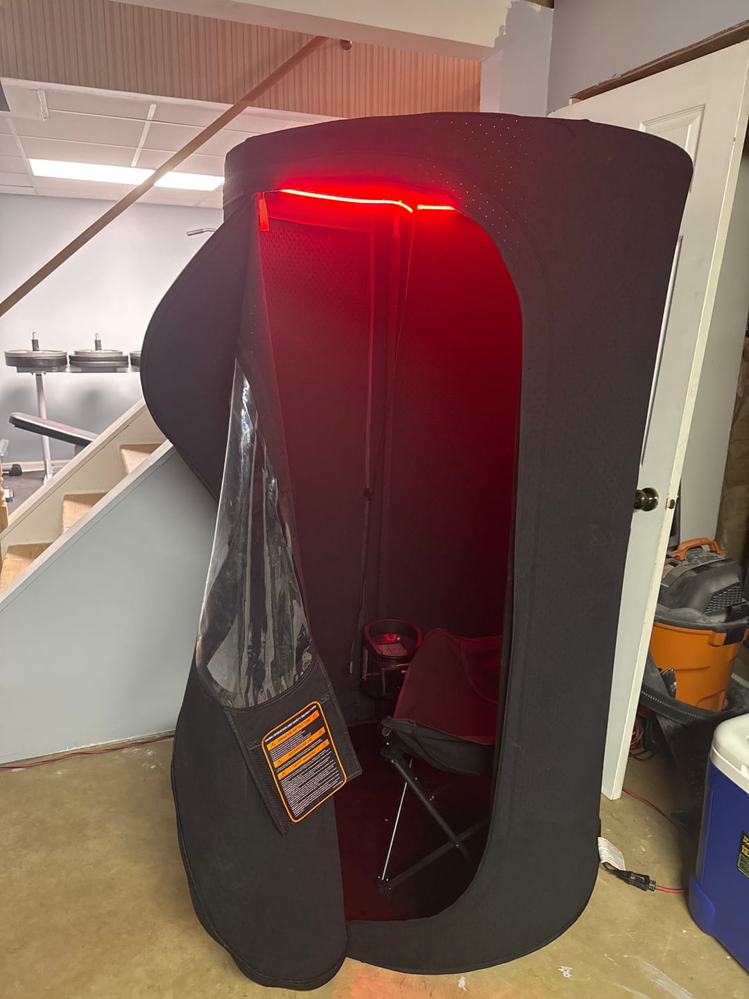 Customer photo review of The Sauna Pod