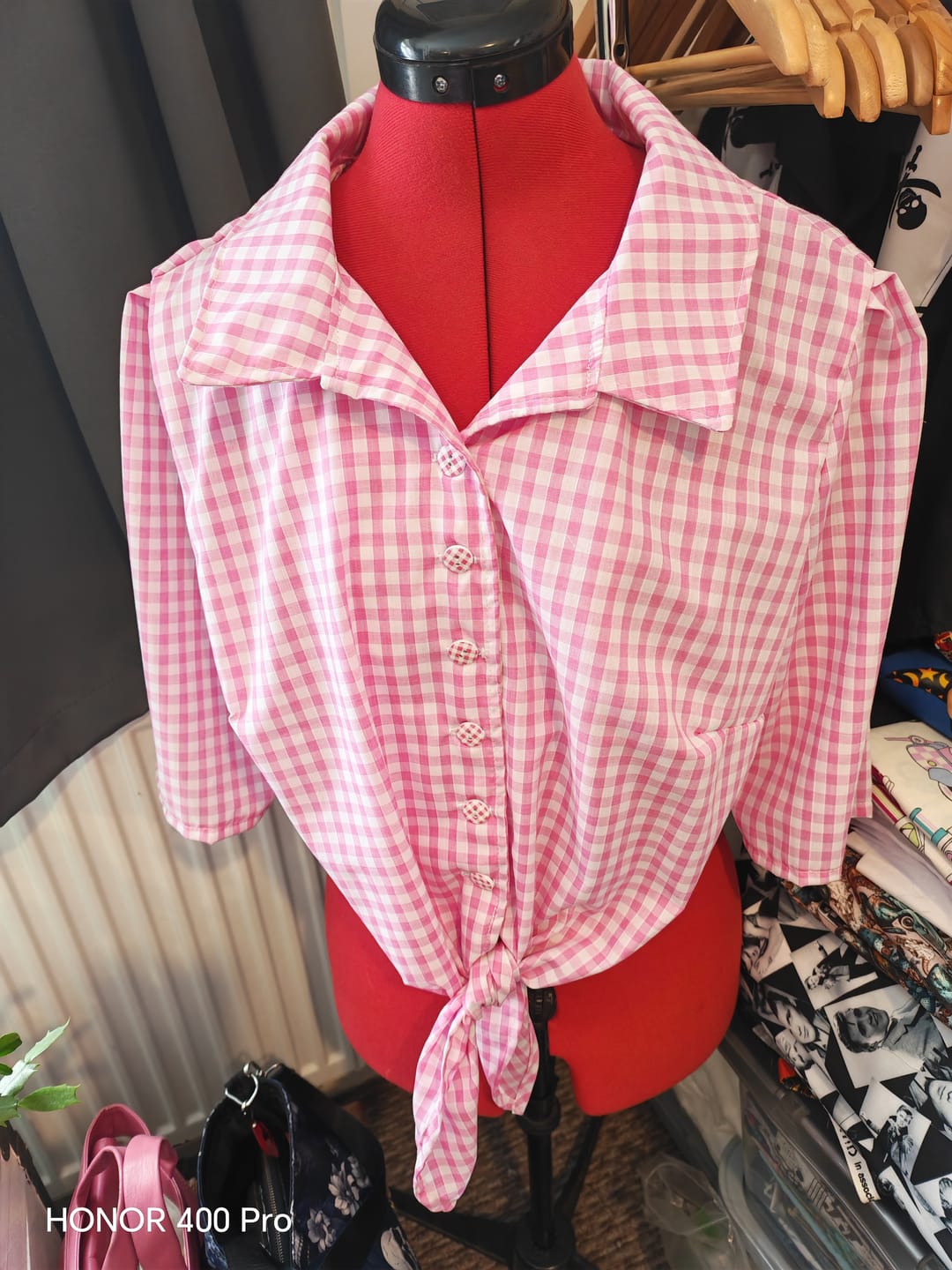 Customer photo review of 1/4 inch Gingham Polycotton Fabric