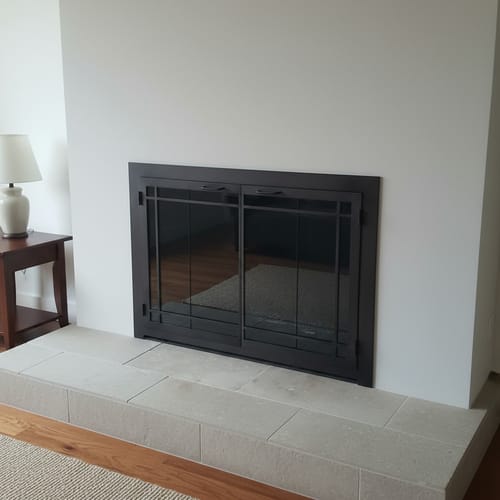 Customer photo review of Carolina Window Pane - Masonry & Prefab Fireplace Glass Doors