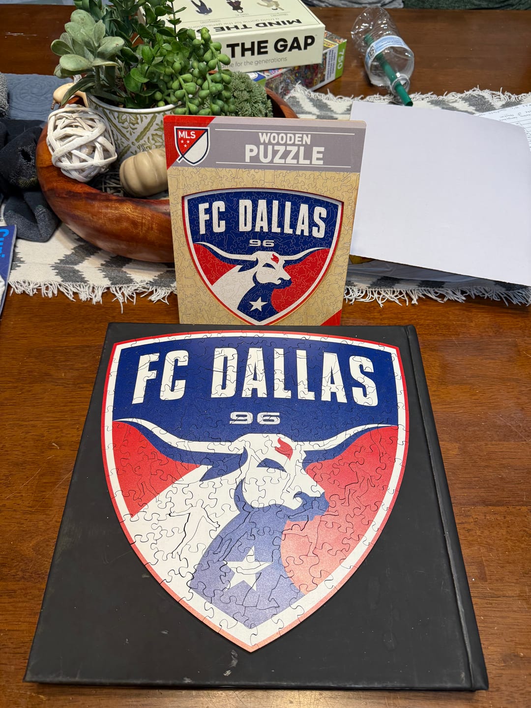 Customer photo review of FC Dallas® Logo - Wooden Puzzle