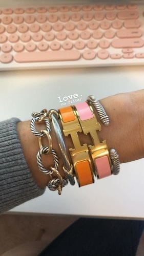 Customer photo review of H ORANGE BRACELET