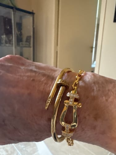 Customer photo review of FORCE 10 HALF DIAMOND BUCKLE CHAIN LINK LARGE MODEL