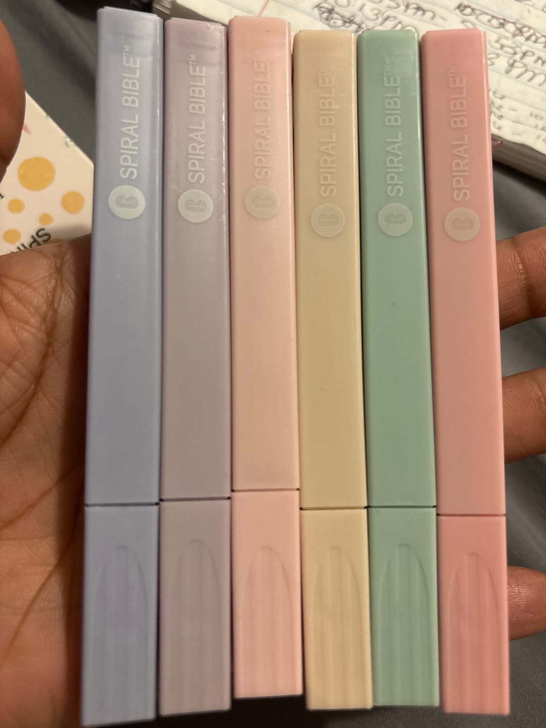 Customer photo review of Spiral Bible™ Highlighter Pack