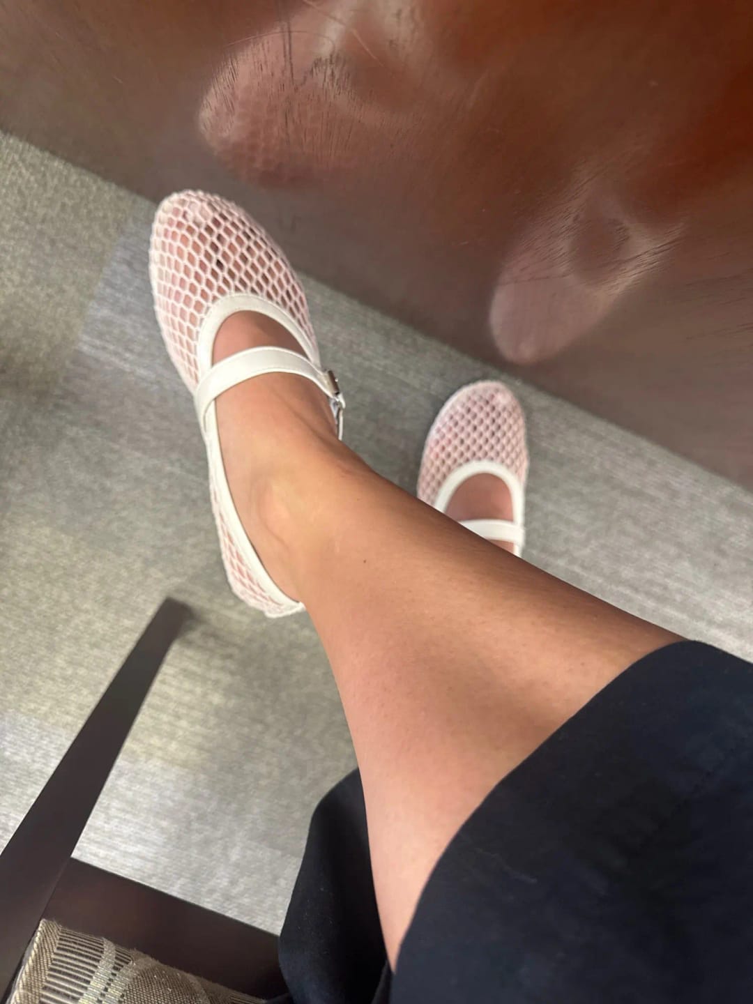 Customer photo review of Rebecca Mesh Ballet Flats