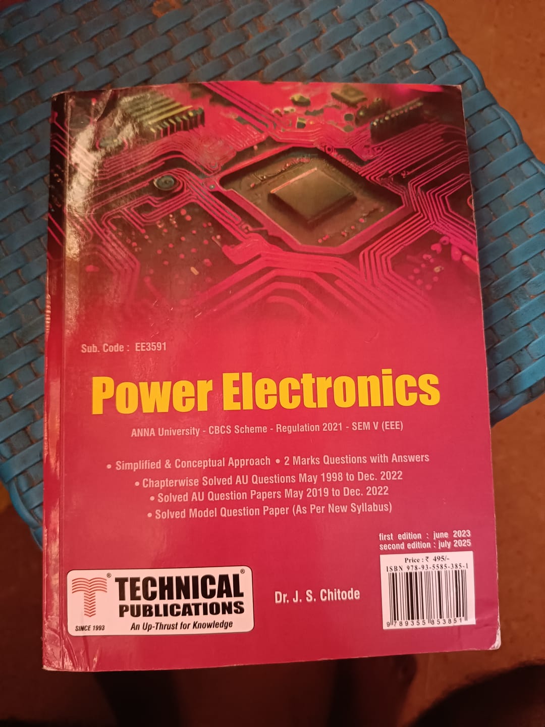Customer photo review of Power Electronics  for BE Anna University R21CBCS (V - EEE - EE3591)