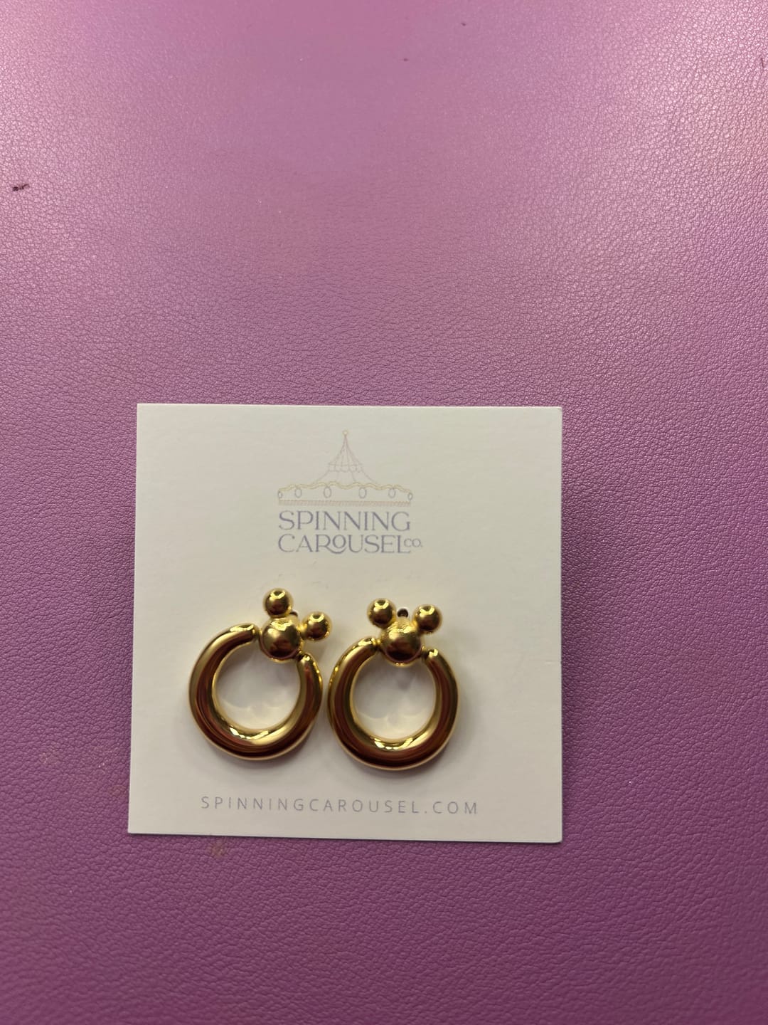 Customer photo review of Leader of the Club Earrings