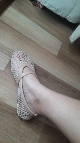 Customer photo review of Rebecca Mesh Ballet Flats