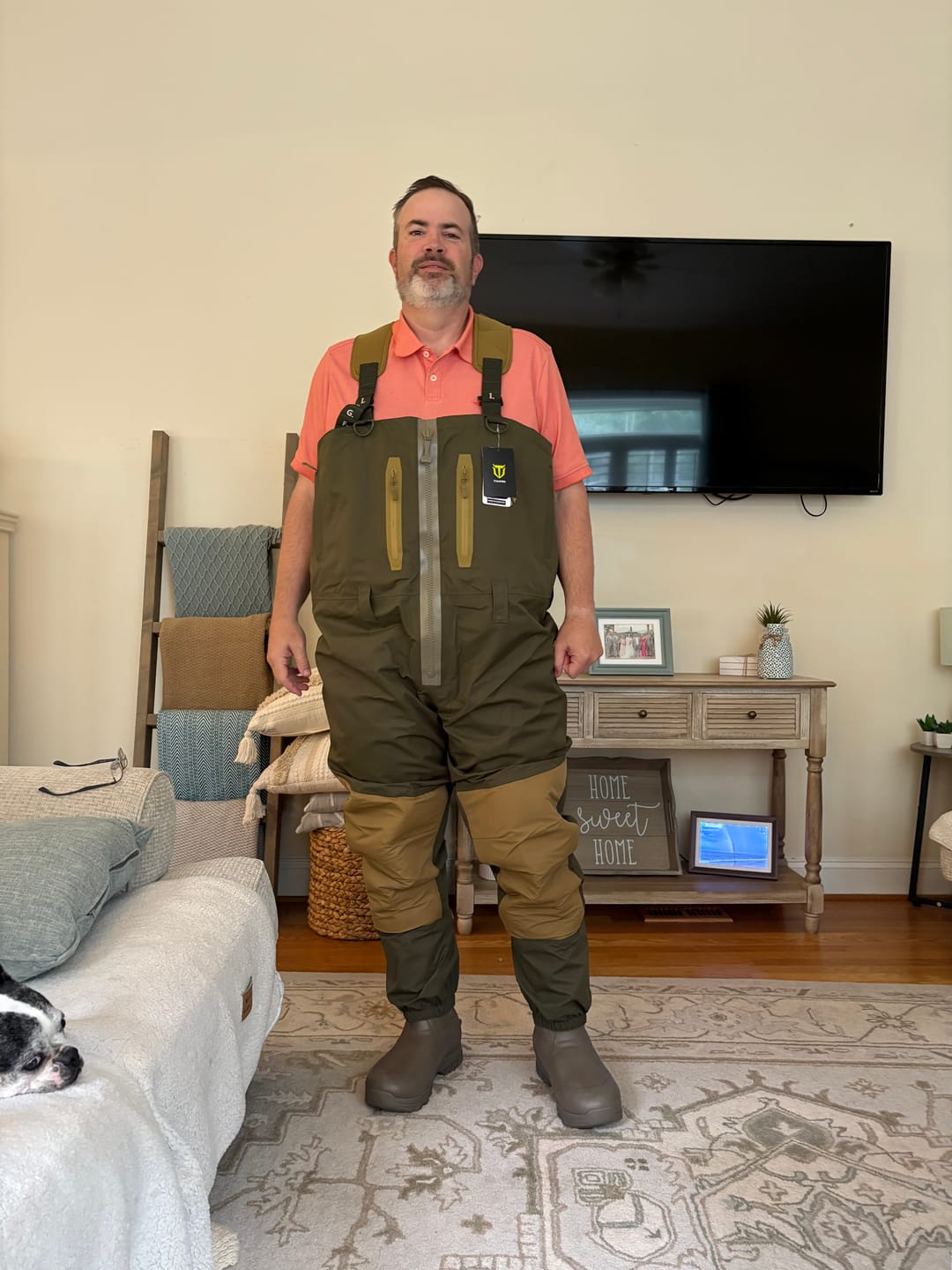 Customer photo review of TIDEWE × MinnDak Slough Dawgs TIZIP® Breathable Duck Hunting Waders