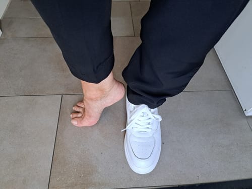 Customer photo review of ELEVATESHOES WHITE CLASSY